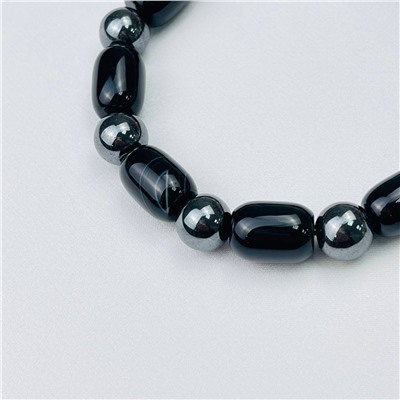 Радуга Самоцветов Браслет из Агата и Гематита