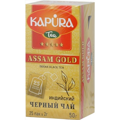 KAPURA. Черный чай карт.упаковка, 25 пак.