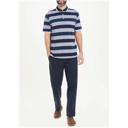 Lincoln Short Sleeve Stripe Polo Shirt