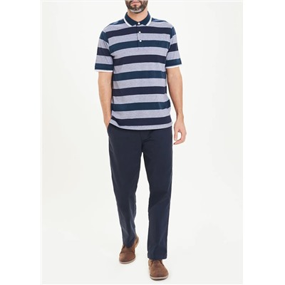 Lincoln Short Sleeve Stripe Polo Shirt