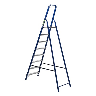 Стремянка, 8 ступеней, стальная, Сибртех