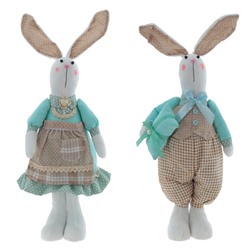 GAEM Игрушка набивная "Заяц/Зайка", L17 W12 H59/46 см, 2в.
