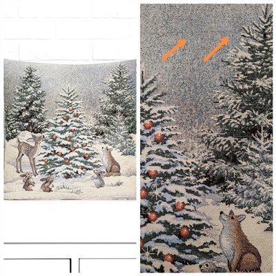 Outlet Лесные друзья у елки Наволочка 45х45 см 2518587