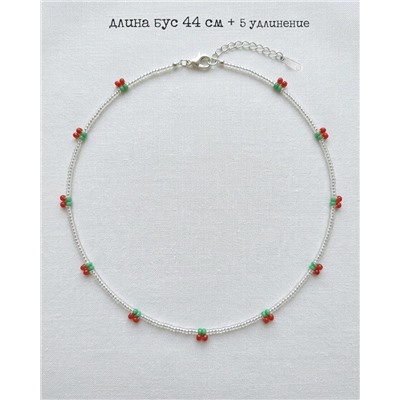 Чокер-бусы из бисера