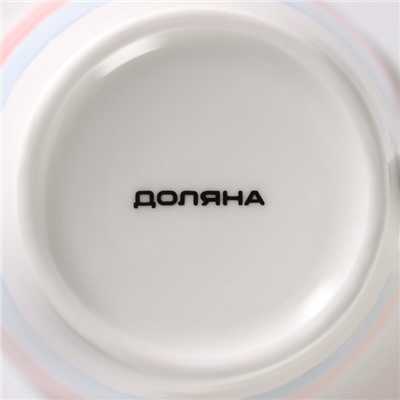 Набор кружек Доляна «Цветной дым», 4 предмета: 340 мл, фарфор