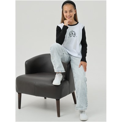 Лонгслив "ЛА" Детский Чер-Бел