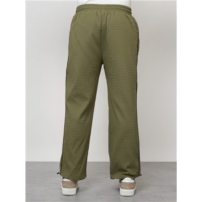 Спортивный костюм мужской модный цвета хаки 15020Kh