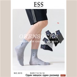 НОСКИ ПОДРОСТОК НА МАЛЬЧИКА ХЛОПОК АССОРТИ ESS 3015 Количество пар в упаковке:  10