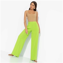 Брюки со стрелками на резинке, Создавай настроение (лайм)