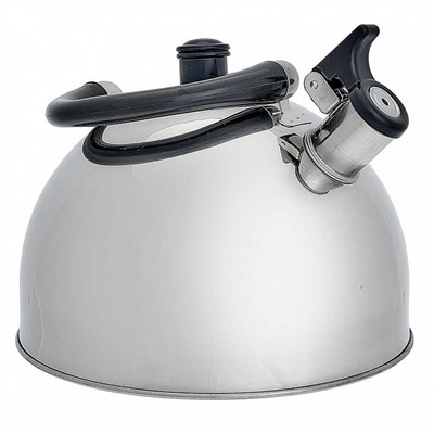 Чайник со свистком 4,5 л из нержавеющей стали, индукционное дно WEBBER BE-0528 черный