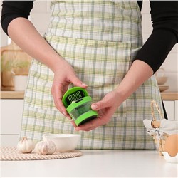 Измельчитель для продуктов «Прино», 2 насадки, 7.5×7.5×6 см, зелёный