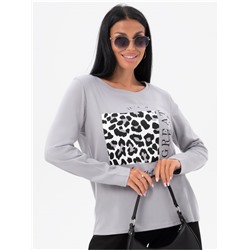 Лонгслив "Лео" женский серый
