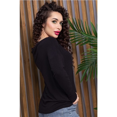 Блуза Грей (черная) Б13046-44М