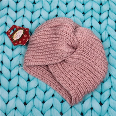 Повязка на голову теплая "Winter Turban", микс 6 цветов, 22*19см (Подвес Кокетка - Зима)