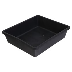 Ящик для рассады, 35 × 30 × 9 см, 6,5 л, пластик, чёрный