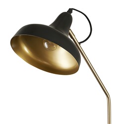 Торшер Enkel Sand, 165 см, золотистый/черный