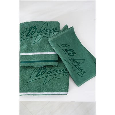 14418/13 "23 февраля"полотенце махровое плотность 350гр