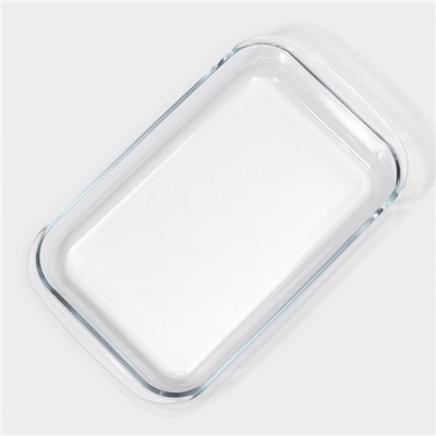 Набор форм для запекания и выпечки Доляна «Фуэго», 2.1/3 л, 2 шт., жаропрочное стекло, прозрачный