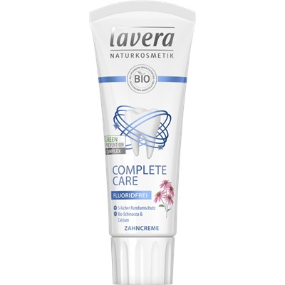 Lavera Zahnpasta complete care fluoridfrei mit Bio-Echinacea & Calcium, Лавера Зубная паста без флюорида с органической эхинацеей и кальцием 75 г