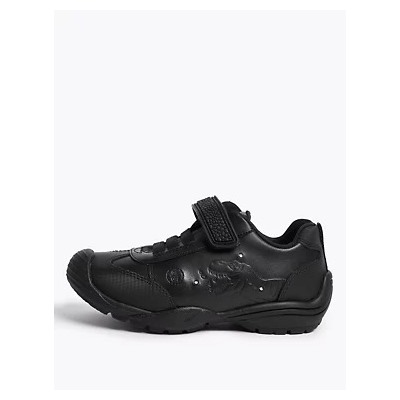 Kids' Leather Light Up School Shoes (8 Small - 1 Large)