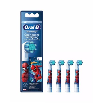 Oral-B Насадка для эл.зубных щеток ДЕТСКИЕ Stages Power Spider Man (4 шт.)