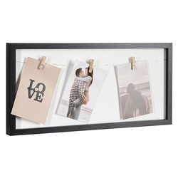 Рамка для фотографий с подсветкой Everyday, 23х49 см, черная