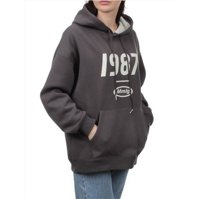 PG-I990I-2313 DK. GRAY Худи женское (90% хлопок, 10% полиэстер)