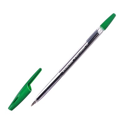 Ручка шариковая Erich Krause R-301 Classic Stick, узел 1.0 мм, чернила зелёные, длина линии письма 2000 метров, штрихкод на ручке