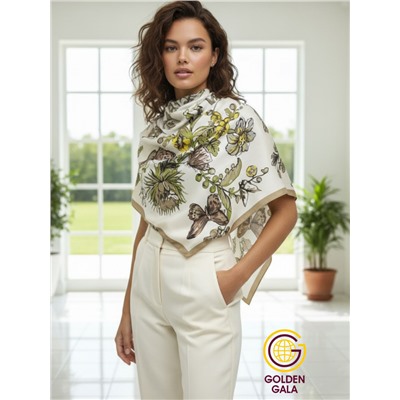 Платок шелковый большой "Парижанка" Арт 2428/35