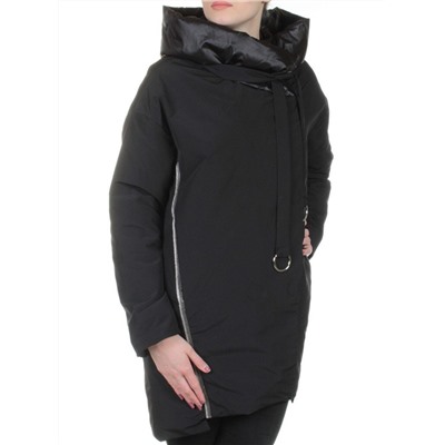 260 BLACK Пальто женское свободного кроя Visdeer