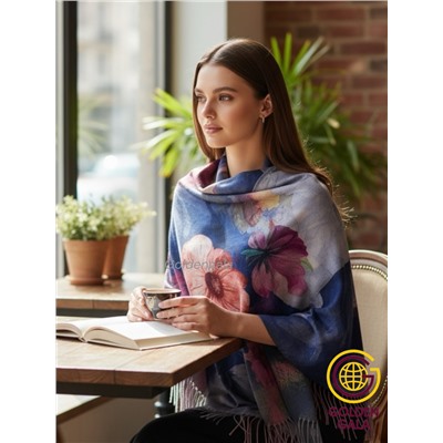 Платок теплый кашемировый с 3D принтом Арт 2591П/02
