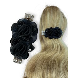 Заколка-автомат ручной работы Корея  Арт ЭЛ1 цвет черный