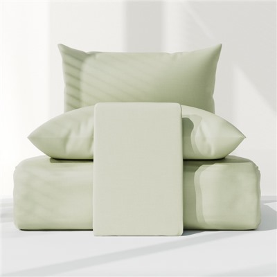 Постельное бельё LoveLife евро Young grass 200х217см, 225х240см, 50х70см-2шт, 100%хлопок, сатин, 125г/м²