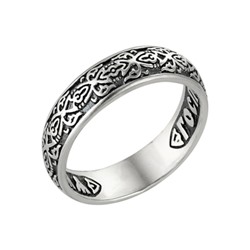 Кольцо выборочное чернение серебро 925*