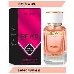 Beas W509 Giorgio Armani Si Women edp 50 ml, Парфюм женский Beas W509 создан по мотивам аромата Giorgio Armani Si