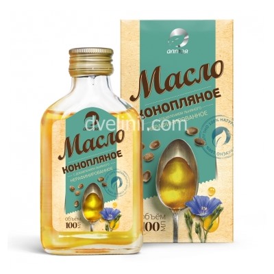 Масло конопляное с добавлением льняного, 100 мл