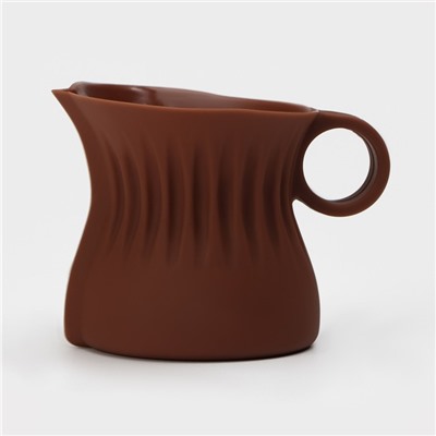 Кувшин для плавления и заливки шоколада Доляна «Зефира», 170 мл, 10×7 см, d=6 см, коричневый