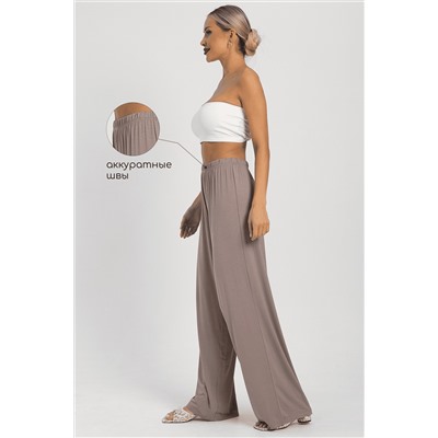Брюки-палаццо для дома Шелк вискозы (латте) Б14499-52М