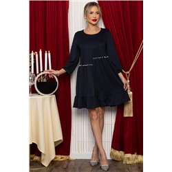 Платье бохо трикотажное Млада (темно-синее) П14411-8М