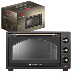 Электрическая печь STONELAND SLO-3001В Объем рабочей камеры 30 л, мощность 1600 Вт,цвет: черный