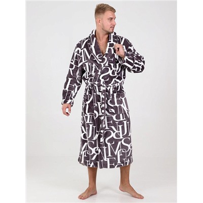 Халат Мистер буквы коричневый ИвК