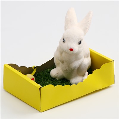 Пасхальный декор «Зайчик на травке» 24×19×23 см