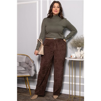 Брюки вельветовые Брауни (коричневые) Б14442-25М