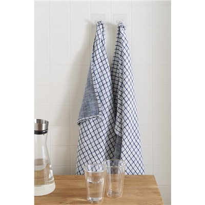 Набор из двух муслиновых полотенец с графичным дизайном из коллекции Essential, 50х70 см