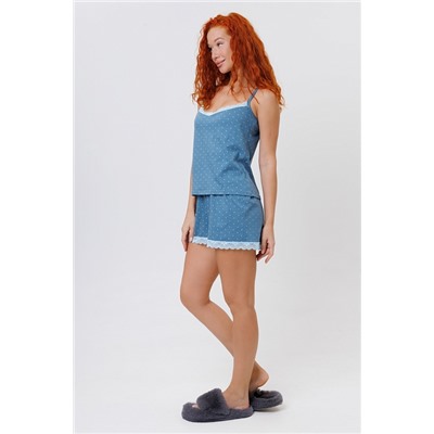 Женская пижама с шортами 2257 / Синий