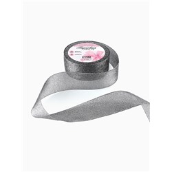 Лента парчовая, 40 мм, 23±1 м, чёрная №029