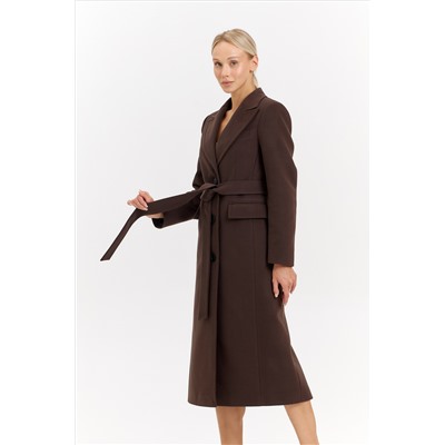 Пальто женское демисезонное 27210 (шоколад)