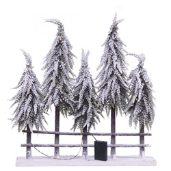 GAEM Изделие декоративное "Елки" с подсветкой, (AAx3 н/п), L56 W12 H60 см