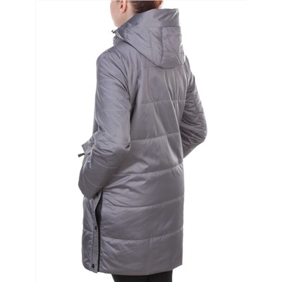 8188 GRAY Пальто демисезонное женское Cloud Lag Cat (100 гр. синтепон)