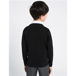 Unisex Cotton Rich School Jumper (3-16 Yrs)